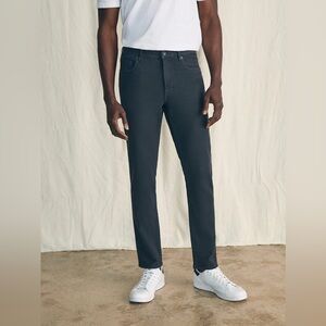 Faherty Stretch terry pant Black